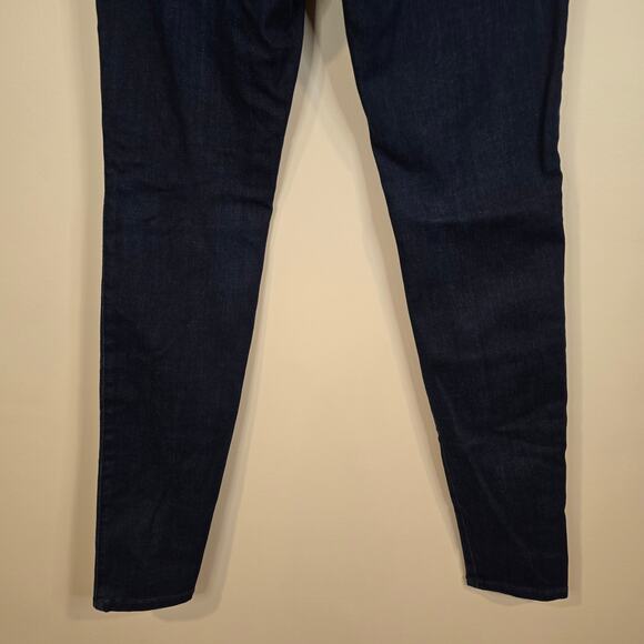 Women's Mott & Bow Darkwash Denim "High-Rise Skinny" Jeans | Size 27 x 30 - Picture 6 of 9